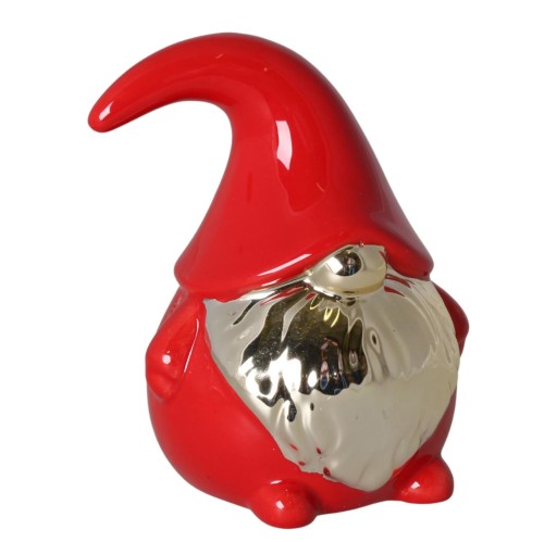 CERAMICZNY SKRZAT CZERWONO-ZŁOTY 11CM