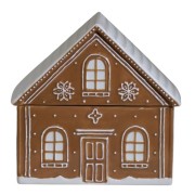POJEMNIK CERAMICZNY DOMEK RĘCZNIE MALOWANY DUŻY 21,5x21x20,5