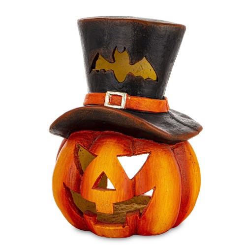 figurka ozdobna dynia halloween świecznik