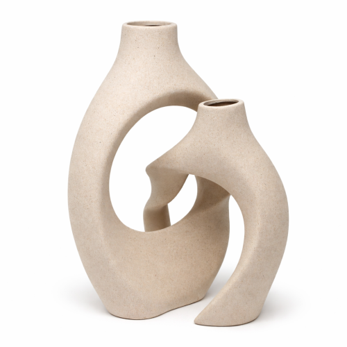 podwójny WAZON CERAMICZNY PODWÓJNY H24CM NATURAL HARMONY dwa w jednym