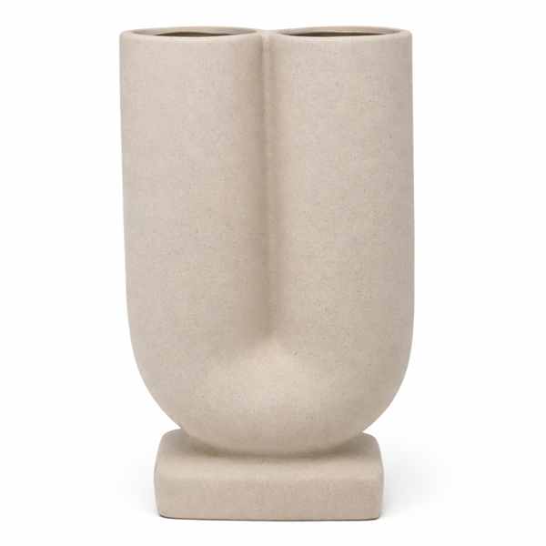 podwójny WAZON CERAMICZNY PODWÓJNY H25,5CM NATURAL HARMONY