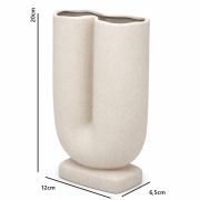 podwójny WAZON CERAMICZNY PODWÓJNY  H20CM NATURAL HARMONY